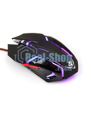 Мышь проводная Nakatomi MOG-20U черный, 2400 dpi, USB, кнопки - 6