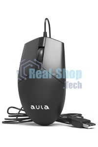 Мышь проводная AULA AM104 черный