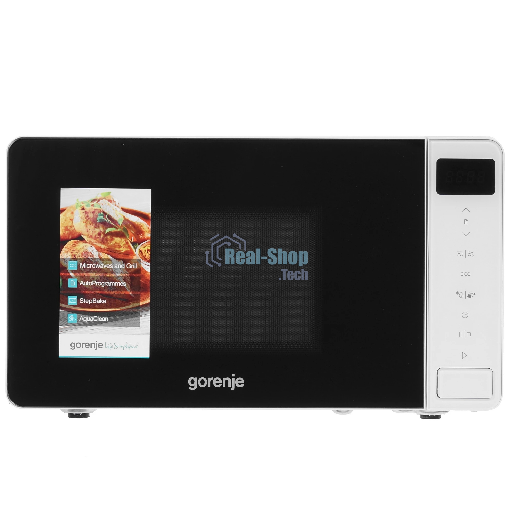 Микроволновая печь Gorenje MO20S4W белый, 20 л, 800 Вт, переключатели - сенсор