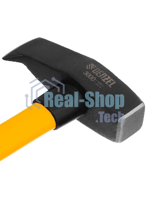 Колун-кувалда Denzel 3000 г, кованая, фибергласовая рукоятка c TPR покрытием, 880 мм