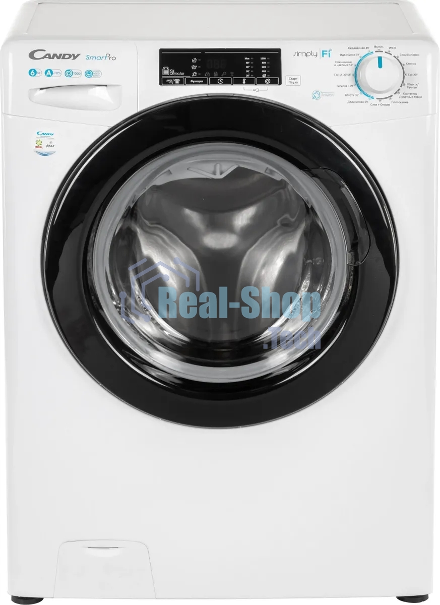 Стиральная машина Candy Smart Pro CSO34 106TB1/2-07 белый, загрузка фронтальная 6 кг, 1000 об/мин., класс: А