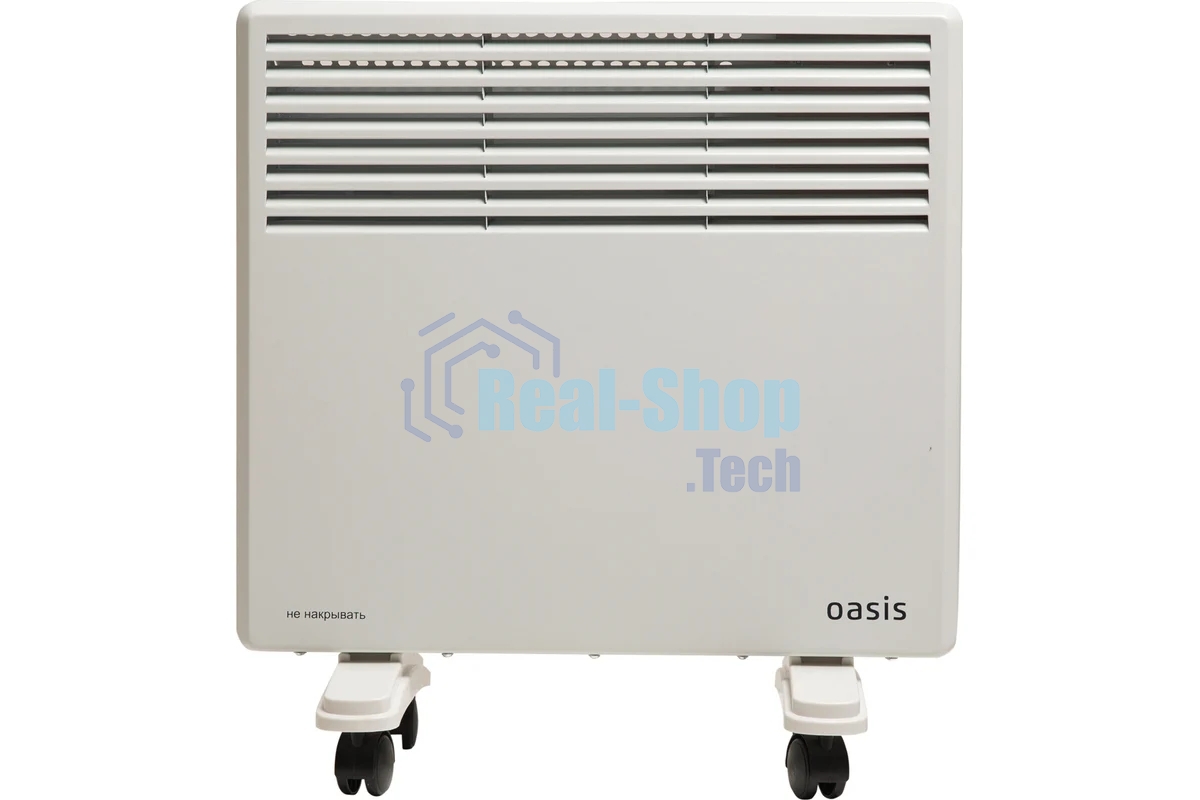 Конвектор Oasis EK-10 белый, 1000 Вт, 15 м2, термостат, дисплей