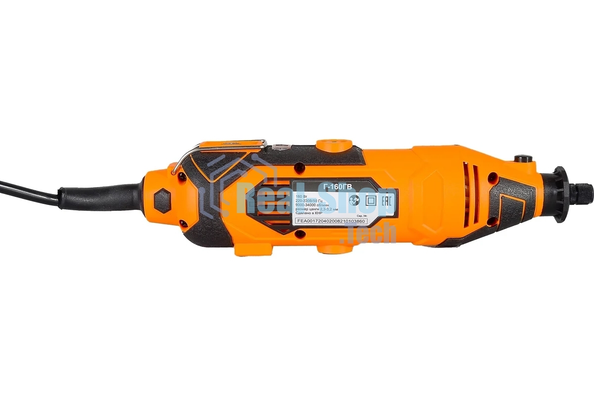 Прямошлифовальная машина (гравер) ВИХРЬ Г-160ГВ Гравер 72/4/2 160 Вт, 30000 об/мин, 2.3-3.2 мм, 0.63 кг