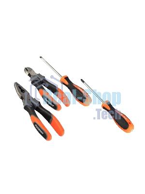 Набор инструментов Patriot 4 в 1 SPS-4: отвертки SL6*100, PH2*100, пассатижи 180мм, кусачки 160мм