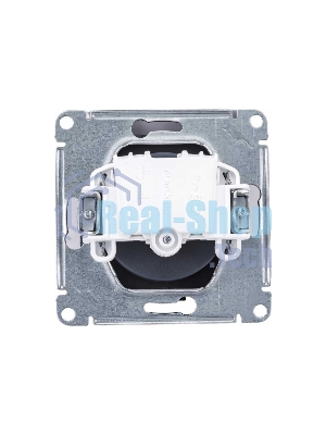 Механизм розетки 1-м СП AtlasDesign 16А IP20 без заземл. грифель