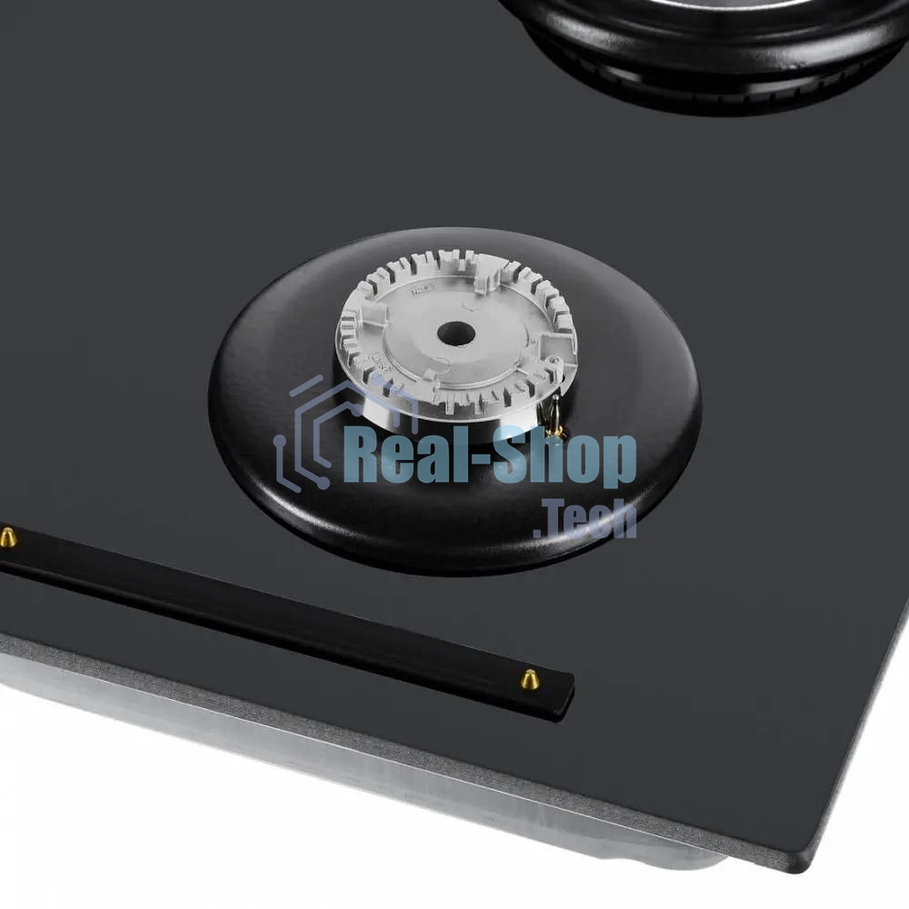 Газовая варочная панель Maunfeld EGHG.64.6CB/G, 4 конфорки, закаленное стекло, черный