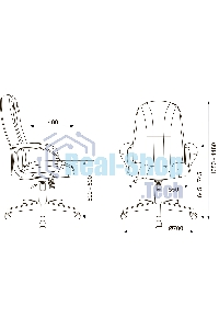 Кресло руководителя Бюрократ T-898AXSN темно-синий 38-416, крестовина пластик