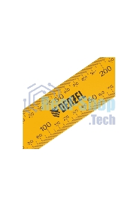 Угольник Denzel стальной, 200 мм х 300 мм, ультрафиолетовая печать (измерительная шкала)