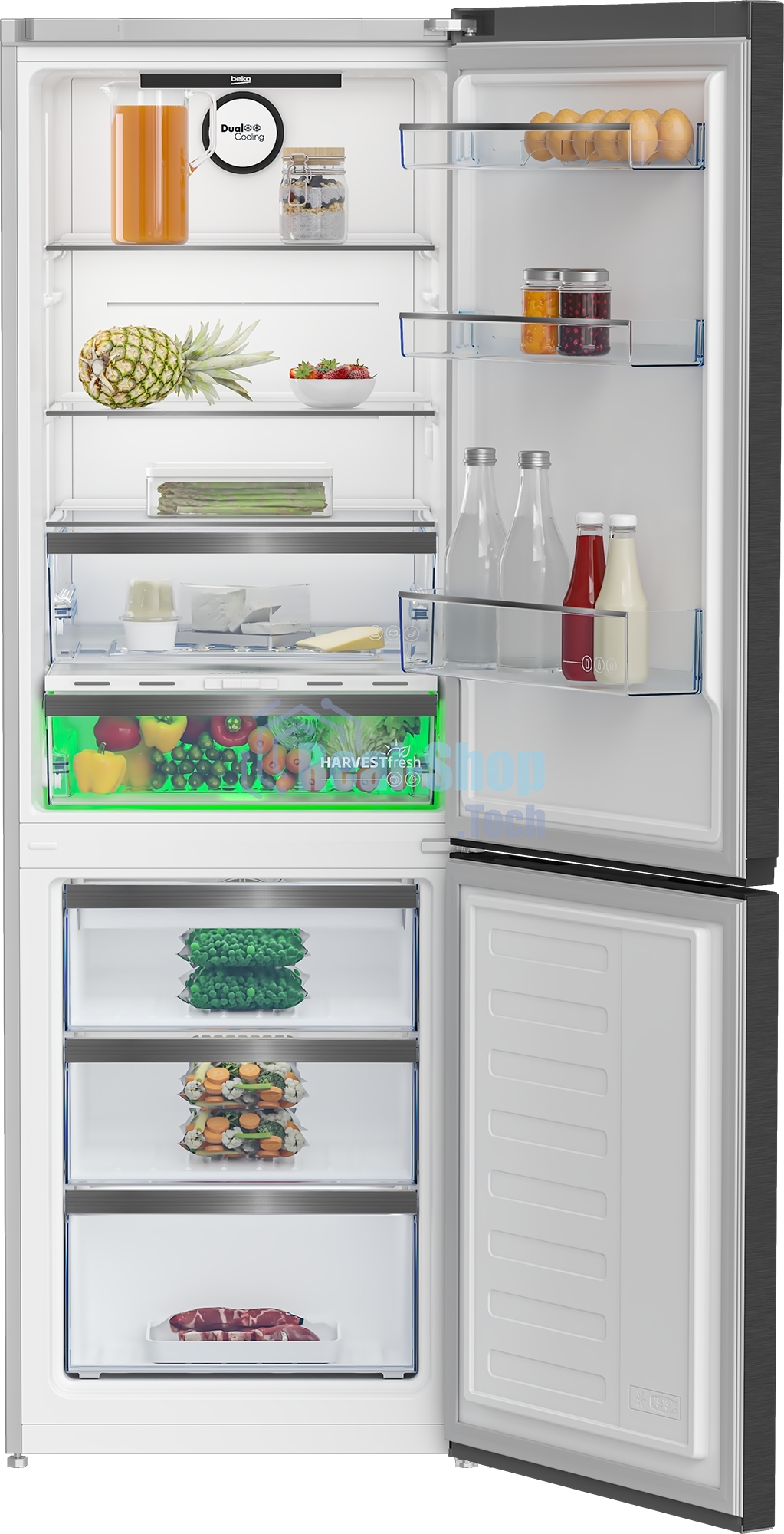 Холодильник Beko B5RCNK363ZXBR антрацит двухкамерный 220/100л морозилка снизу Total No Frost