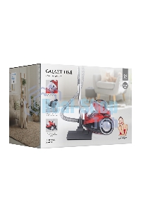 Пылесос Galaxy Line GL 6224 красный/черный, 300/2400 Вт, уборка сухая, пылесборник контейнер, 2 л