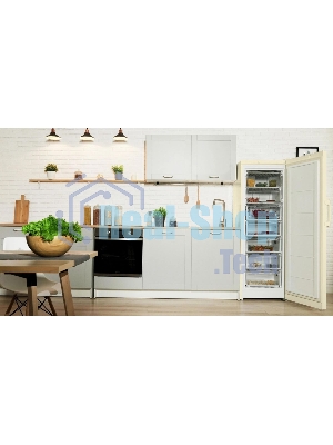 Морозильная камера Indesit DSZ 5175 E, бежевый, 261 л, 4 ящика