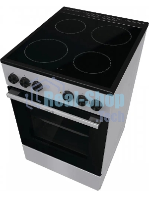 Плита электрическая Gorenje GEC5A12SG серый/черный стеклокерамика (без крышки)