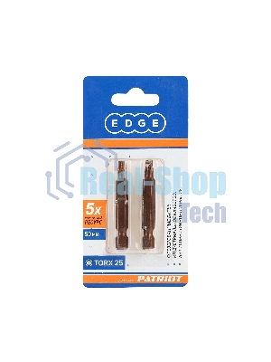 Бита EDGE by PATRIOT T25, сталь S2, длина 50 мм, 2шт в блистере
