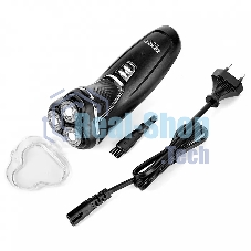 Электробритва для мужчин электрическая DELTA LUX DE-4000 черный