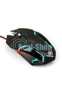 Мышь проводная Nakatomi MOG-20U черный, 2400 dpi, USB, кнопки - 6