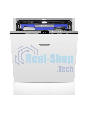 Посудомоечная машина MAUNFELD MLP60230 Light Beam Inverter Wi-Fi, нержавеющая сталь, 14 компл., 44 дБ, класс A+++