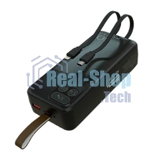 Портативный аккумулятор More choice (4620202550637) PB55-30 с кабелем 1USB 3.0A 22.5W PD - 30000mAh черный