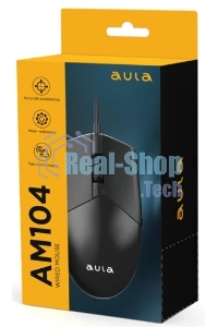 Мышь проводная AULA AM104 черный