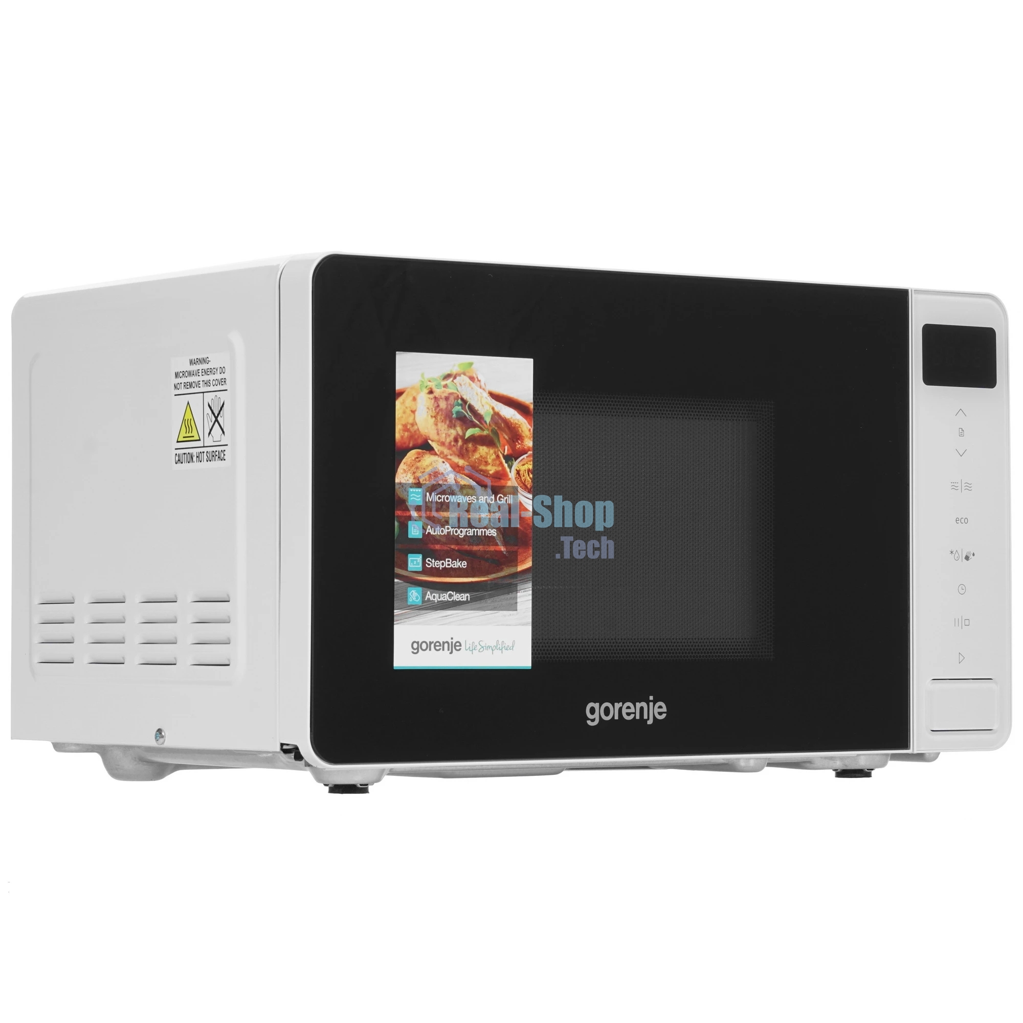 Микроволновая печь Gorenje MO20S4W белый, 20 л, 800 Вт, переключатели - сенсор