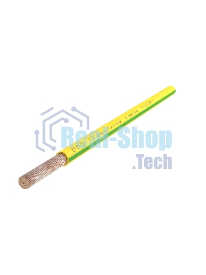 Провод силовой ПуГВнг (А)-LS 1х10 желто-зеленый бухта многопроволочный Алюр 00-00010945