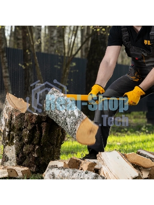 Колун-кувалда Denzel 3000 г, кованая, фибергласовая рукоятка c TPR покрытием, 880 мм