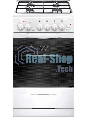 Плита газовая Gefest ПГ 3200-05 белый, конфорок 4 шт, духовка 42 л, 50 см x 85 см x 57 см
