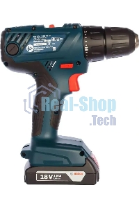 Дрель-шуруповерт аккумуляторная Bosch GSR 180 LI, 18В, 2 АКБ, Кейс