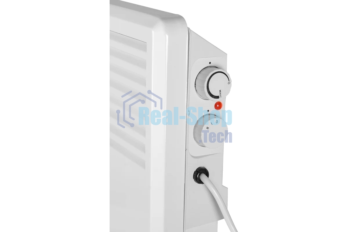 Конвектор EUROLUX ОК-EU-2500, белый, 2500 Вт, 30 м2, термостат