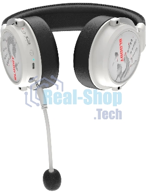 Гарнитура Bloody MR590 Sports Red белый/чёрный, беспроводная + проводная, Bluetooth, до 35 ч