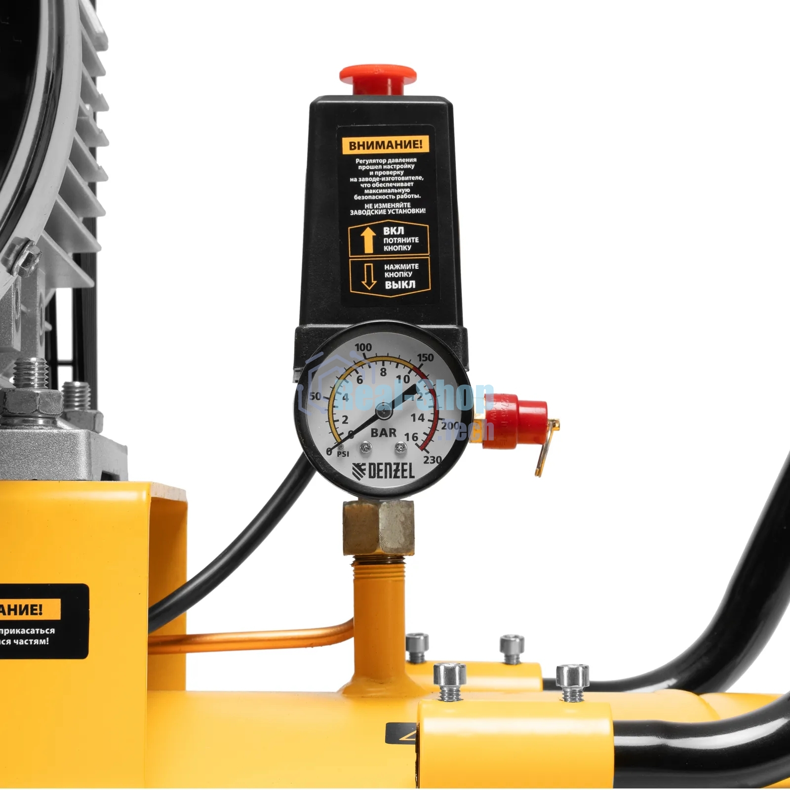 Компрессор воздушный Denzel рем. привод BCV 5500-T/270, 5,5 кВт, 270 литров, 850 л/мин