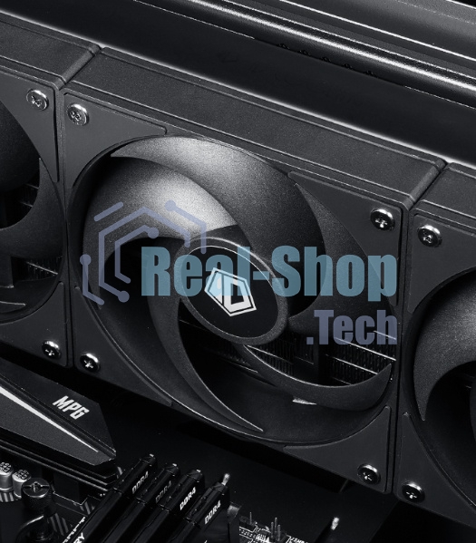 Вентилятор для корпуса ID-Cooling AS-140-K черный, 140 мм, 1800 об/мин, 24.9 дБ, 4 pin
