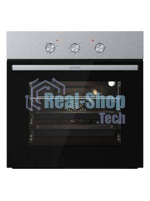 Встраиваемый духовой шкаф электрический Gorenje BO6727E03NX, черный/серебристый
