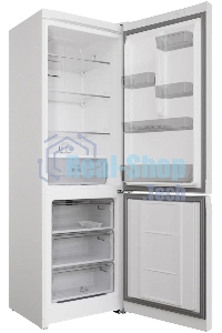Холодильник Hotpoint HT 5180 W белый/серебристый, двухкамерный 220/78л морозилка снизу, Total No Frost