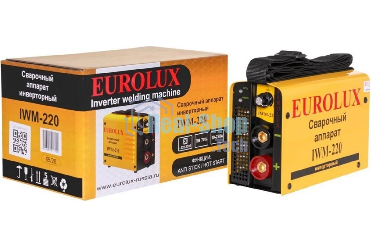 Сварочный аппарат Eurolux IWM220 инвертор ММА DC 7.2кВт