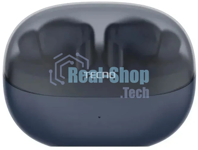 Наушники TWS Tecno Buds 4 темно-синий, внутриканальные, Bluetooth, до 6 ч