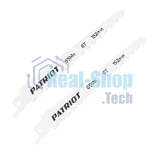 Полотно пильное PATRIOT для сабельной пилы, по дереву 152*19*1.27мм*6T 2 шт.