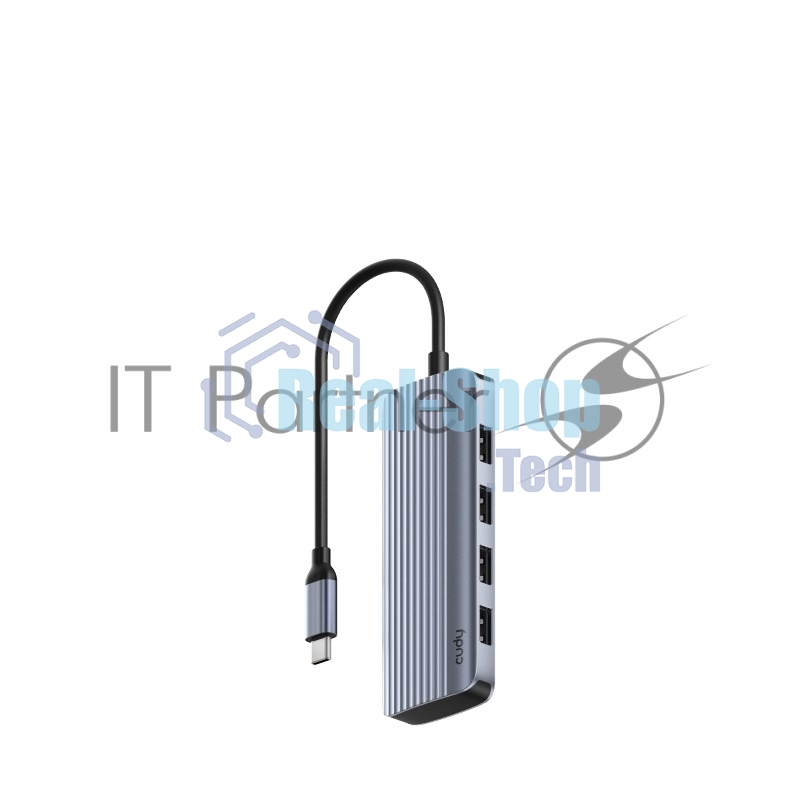 USB-концентратор USB-C Cudy UH500, 1 USB-C 3.0, 1x 4K@30Hz HDMI Port, 1x 100W USB-C port for PD Charging, 4x USB-A (UH500)