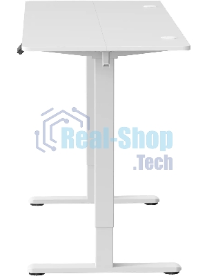 Стол компьютерный Cactus CS-EDL-WWT столешница ДСП, белый каркас белый
