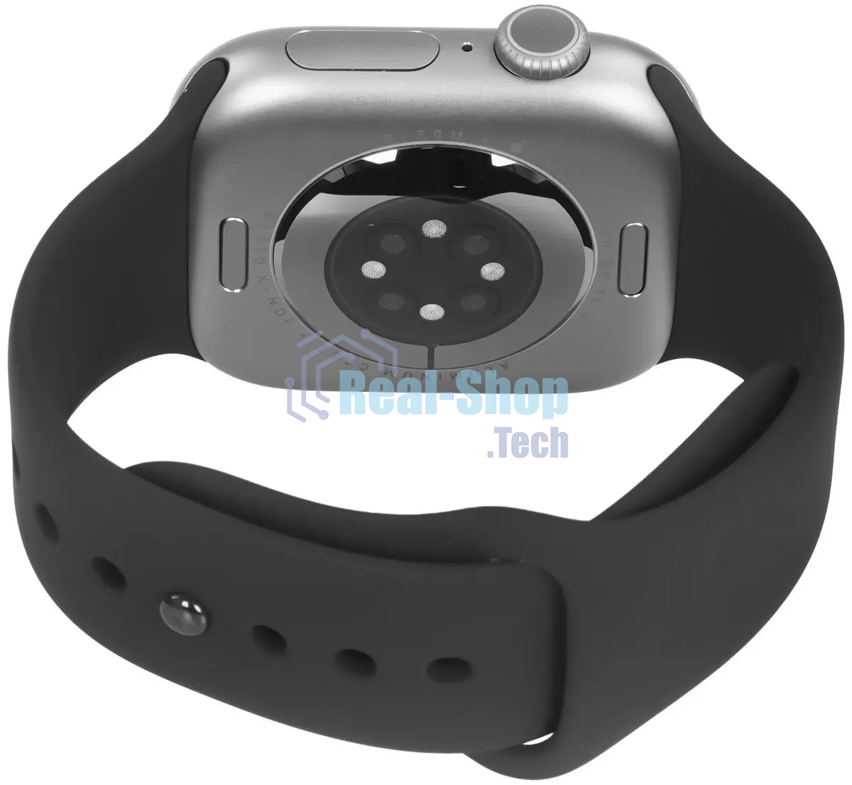 Умные часы Apple Watch Series 11 A3333 46мм OLED корп.серый космос Sport Band рем.черный разм.брасл.:S/M (MEV04LW/A)