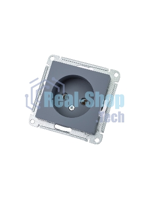 Механизм розетки 1-м СП AtlasDesign 16А IP20 без заземл. грифель