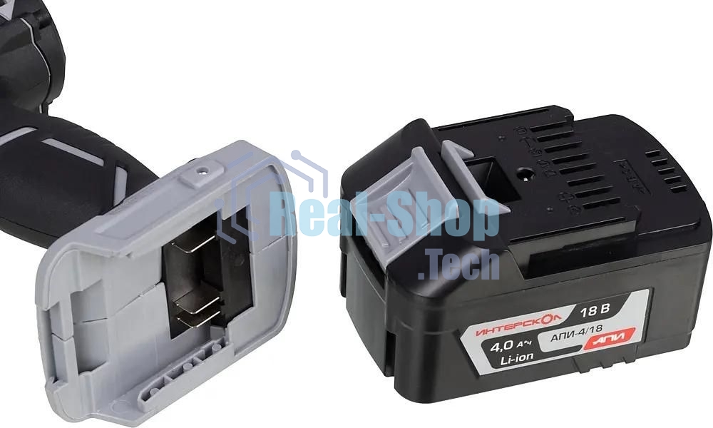 Дрель-шуруповерт аккумуляторная ИНТЕРСКОЛ ДАУ-13/18В, Аккумуляторный, 18В, Ударный, Кейс