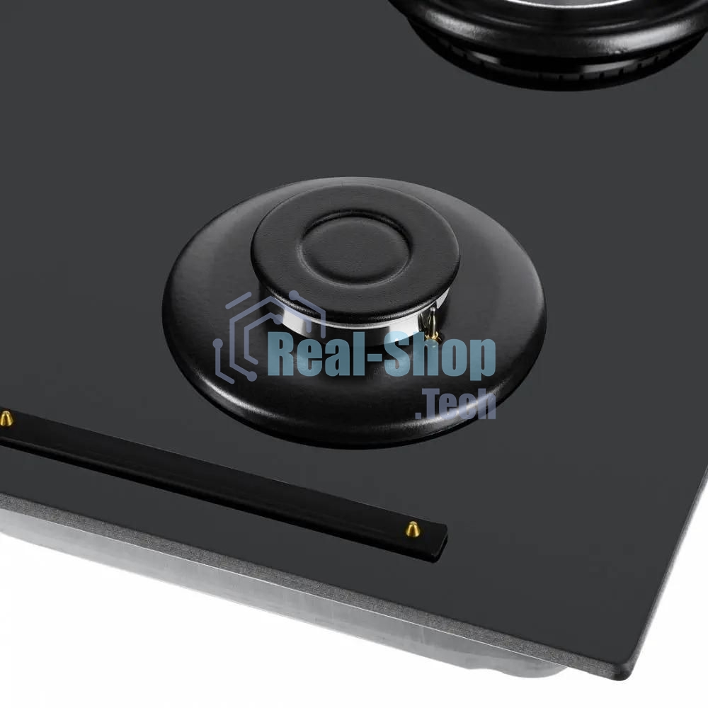 Газовая варочная панель Maunfeld EGHG.64.6CB/G, 4 конфорки, закаленное стекло, черный