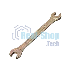 Ключ рожковый Сибртех, 6 х 7 мм, желтый цинк