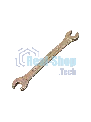 Ключ рожковый Сибртех, 6 х 7 мм, желтый цинк