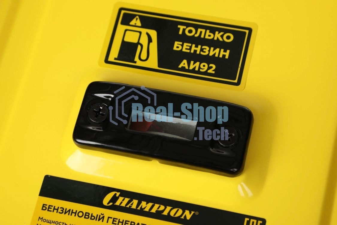 ГенераторCHAMPION GG3301C (2,8/3,1кВт 6лс 15л46кг высокий пусковой ток, 7кВт), шт