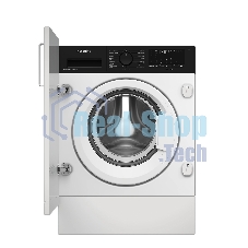 Стиральная машина встраиваемая Hotpoint WBIH 8490 VWB белый, загрузка фронтальная 8 кг, 1400 об/мин, класс А