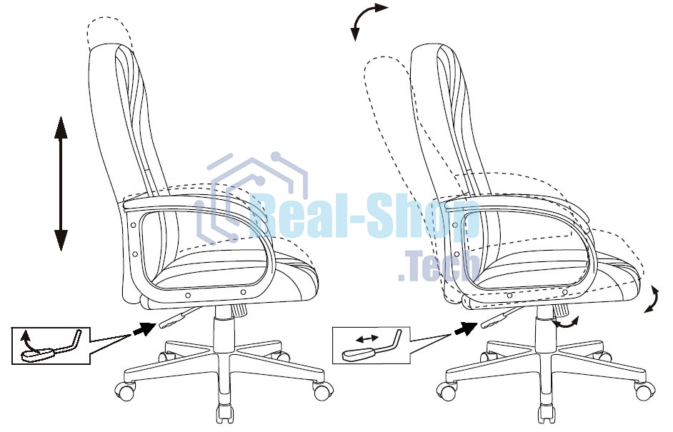Кресло руководителя Бюрократ T-898AXSN темно-синий 38-416, крестовина пластик