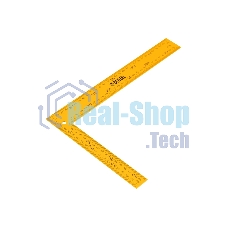 Угольник Denzel стальной, 200 мм х 300 мм, ультрафиолетовая печать (измерительная шкала)