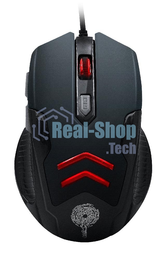 Мышь проводная Qumo Crypt M57 черный, 3200 dpi, USB, кнопки - 6