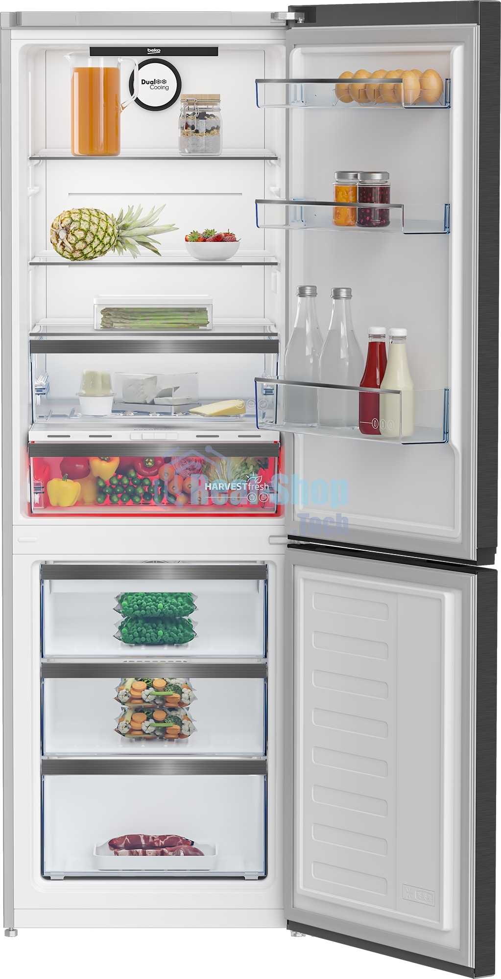 Холодильник Beko B5RCNK363ZXBR антрацит двухкамерный 220/100л морозилка снизу Total No Frost